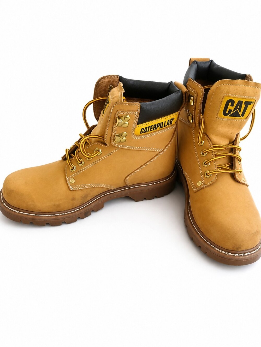 Caterpillar CAT Second Shift Men’s 11 Honey Leather Work Boots P70042